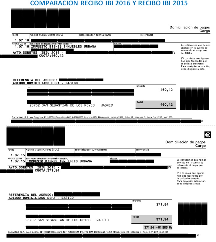 Los vecinos responden al Ayuntamiento enviando los recibos que evidencian la subida que se ha producido este&nbsp;año