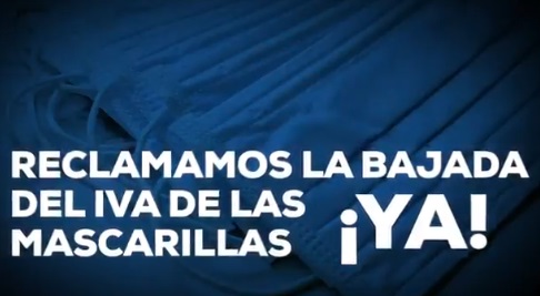 Propondremos en el pleno instar al Gobierno a rebajar el IVA de las mascarillas al&nbsp;4%