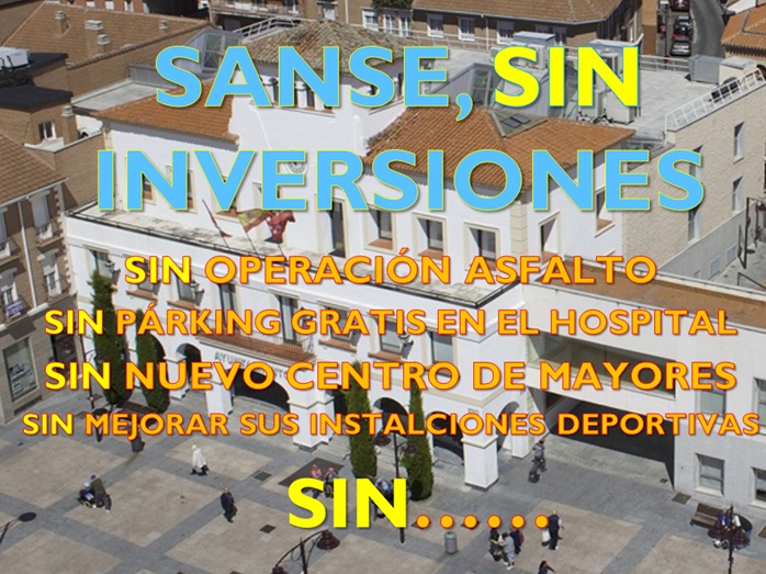 Casi la totalidad de las inversiones municipales en San Sebastián de los Reyes, paralizadas por la mala previsión del alcalde Narciso Romero