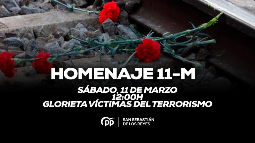 Acto de homenaje a las víctimas del terrorismo el sábado 11 de&nbsp;marzo