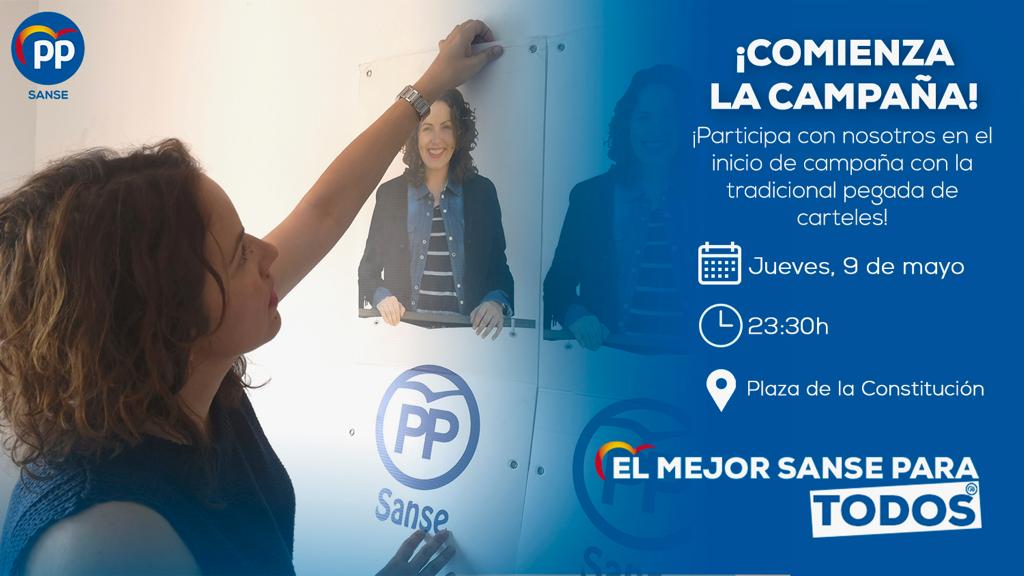 Iniciamos la campaña (23:30, Plaza de la Constitución) con una pegada de carteles simbólica tras suprimir Narciso Romero todos los espacios de libre&nbsp;expresión
