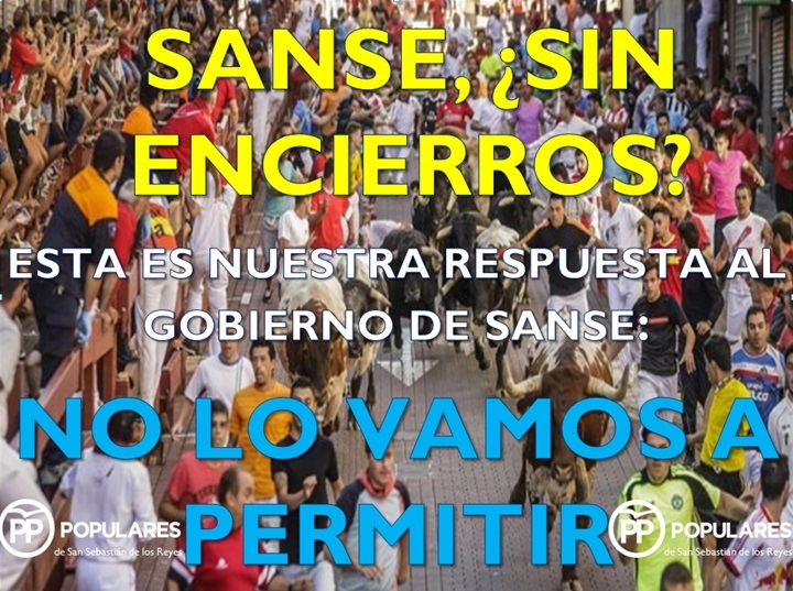 #PPSanse se compromete a garantizar los encierros ante el anuncio de una consulta de Ganemos, uno de los partidos en el Gobierno, sobre su&nbsp;continuidad