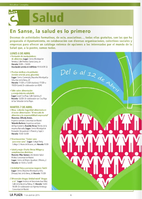 El alcalde Narciso Romero fulmina la Semana de la Salud que se celebraba con enorme aceptación en San Sebastián de los&nbsp;Reyes
