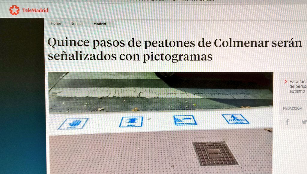 El Partido Popular de San Sebastián de los Reyes propone pintar los pasos de peatones cercanos a los colegios para adaptarlos a los niños con&nbsp;TEA